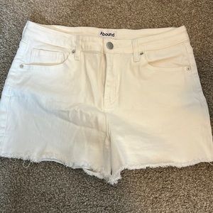 White Denim Shorts